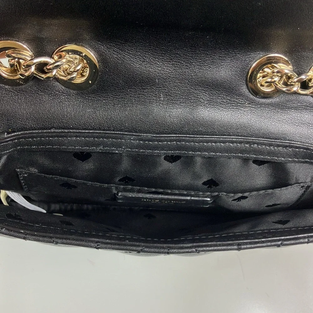 Kate Spade Bariar Lane Quilted Leather Mini‎ Evelyn Shoulder Purse Bag